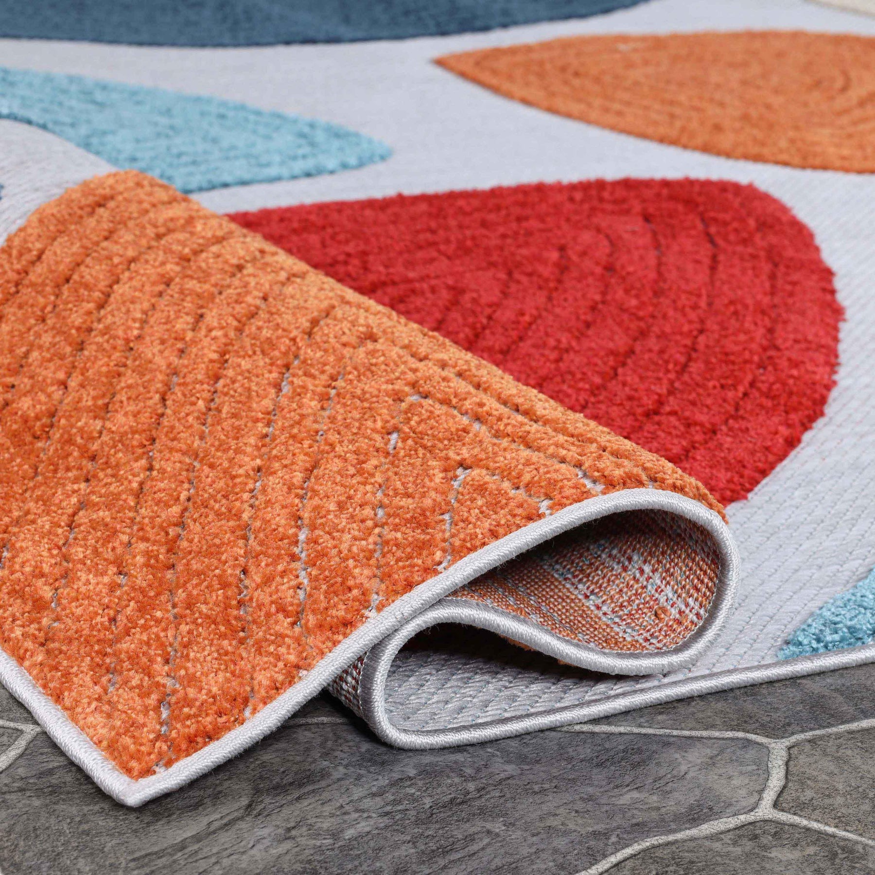 Tulip Modern Geometric Area Rug Indoor Outdoor Rugs
