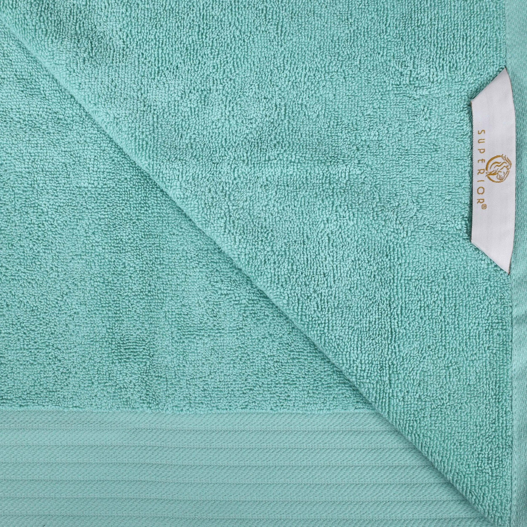 Turkish Cotton Jacquard Herringbone and Solid 12 Piece Face Towel Set