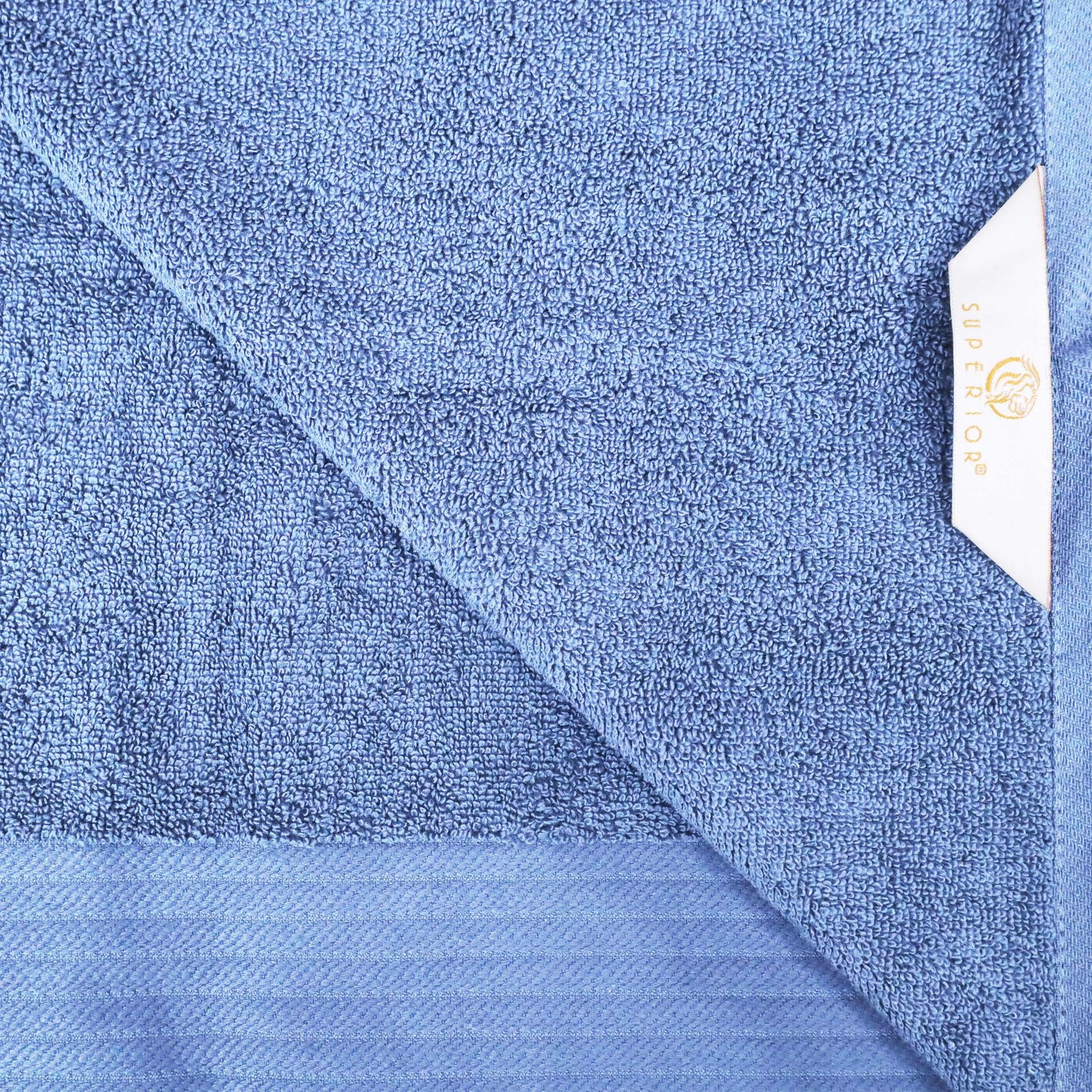 Turkish Cotton Jacquard Herringbone and Solid 12 Piece Face Towel Set