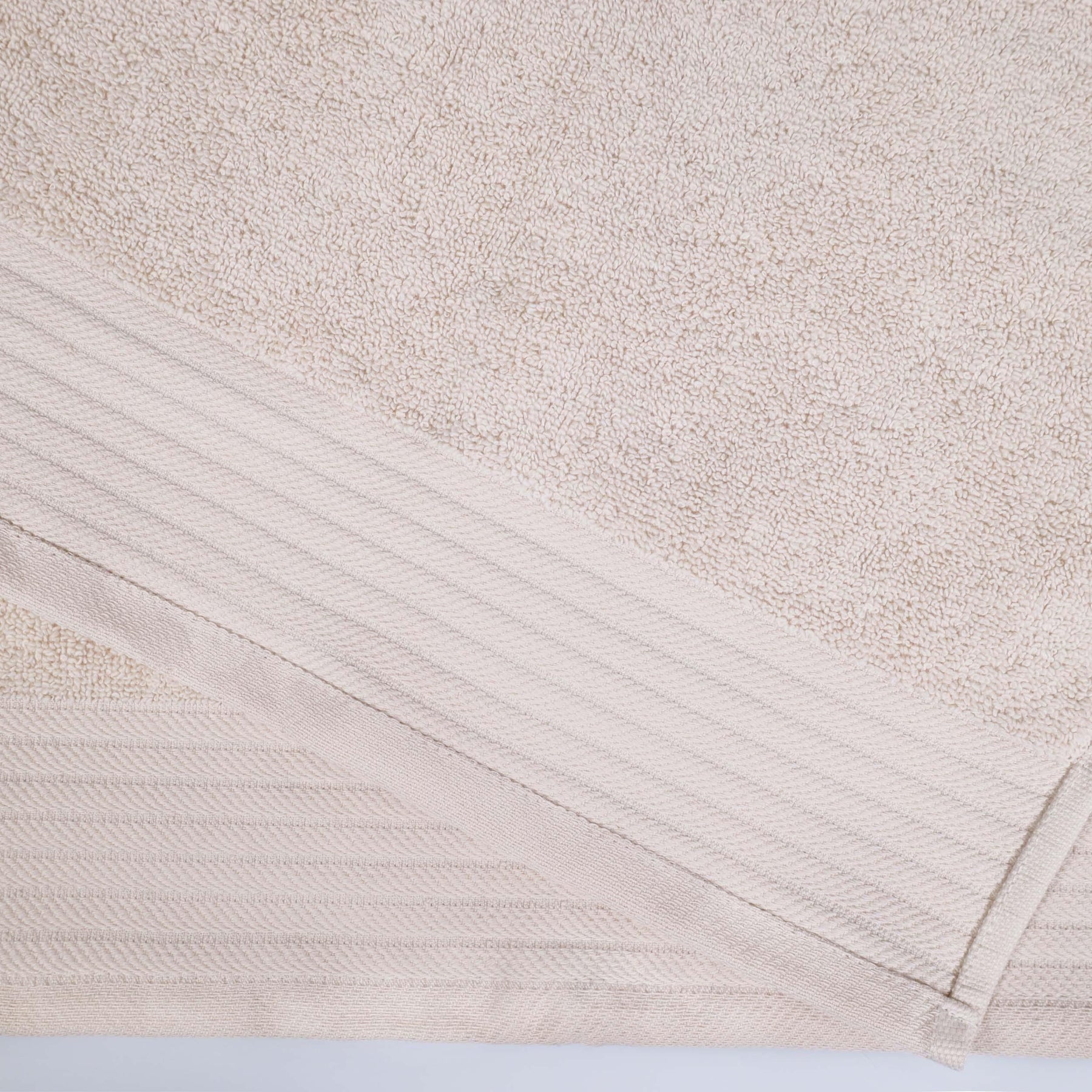 Turkish Cotton Jacquard Herringbone and Solid 12 Piece Face Towel Set