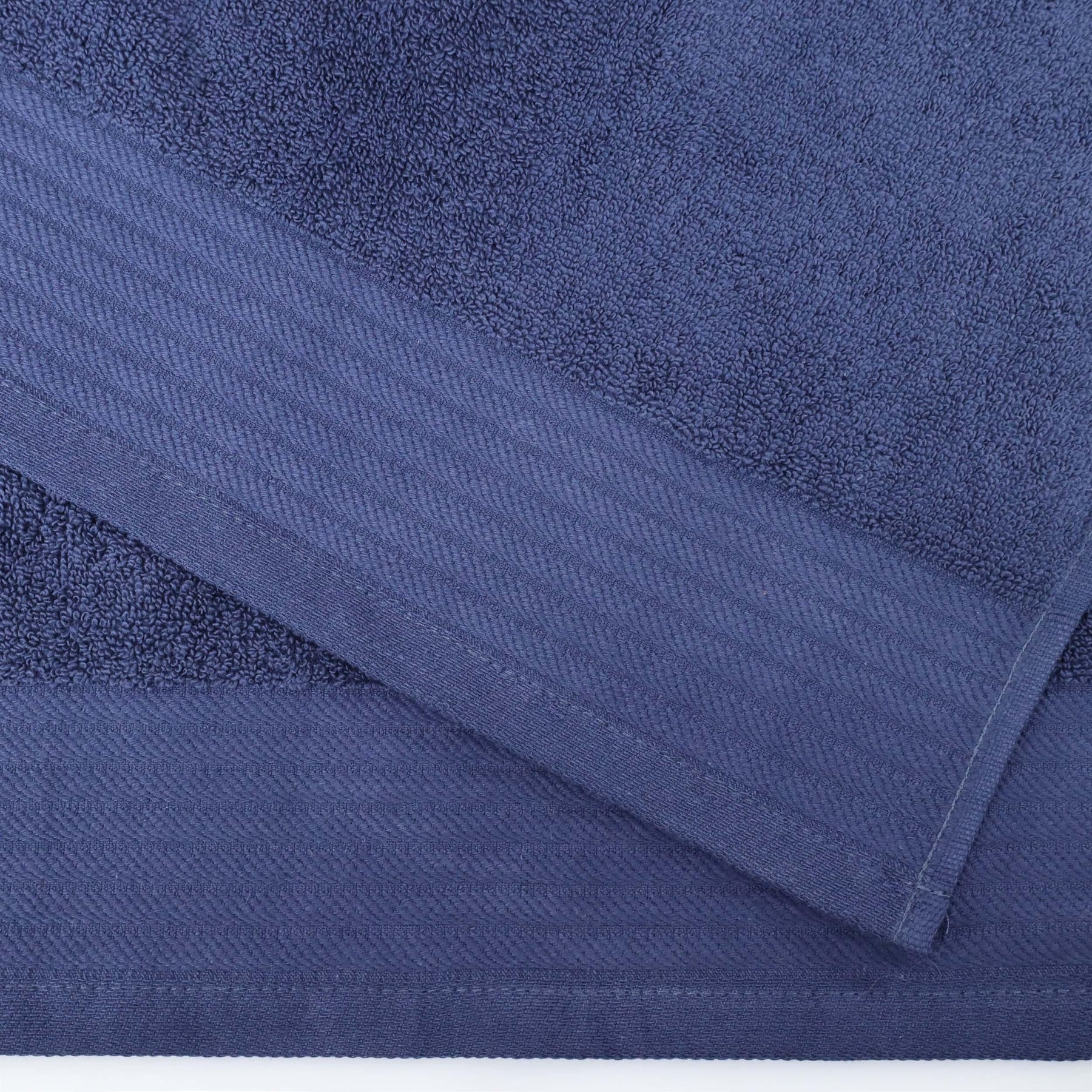 Turkish Cotton Jacquard Herringbone and Solid 12 Piece Face Towel Set