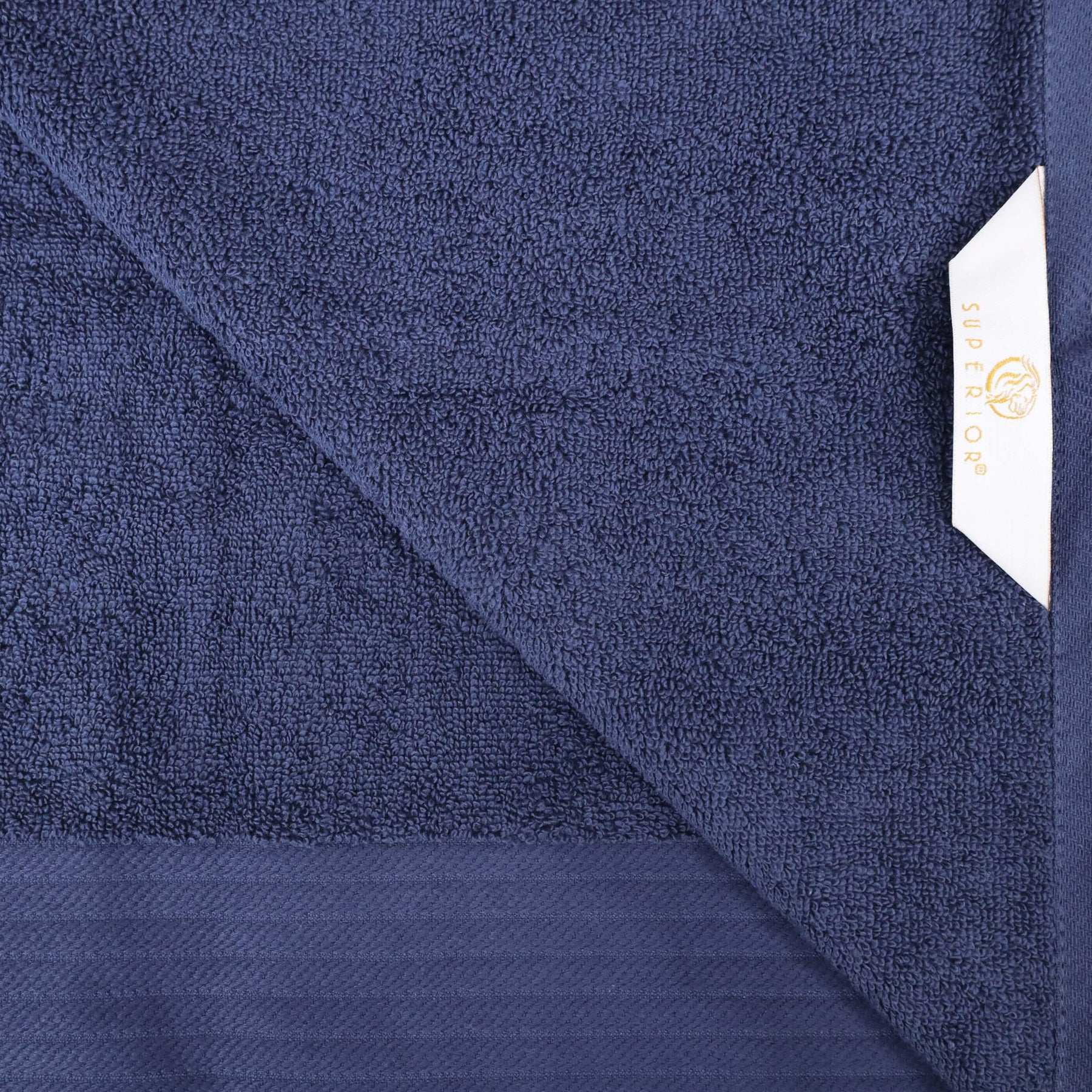 Turkish Cotton Jacquard Herringbone and Solid 6 Piece Hand Towel Set