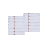 Turkish Cotton Ultra Plush Absorbent Solid 12-Piece Face Towel Set