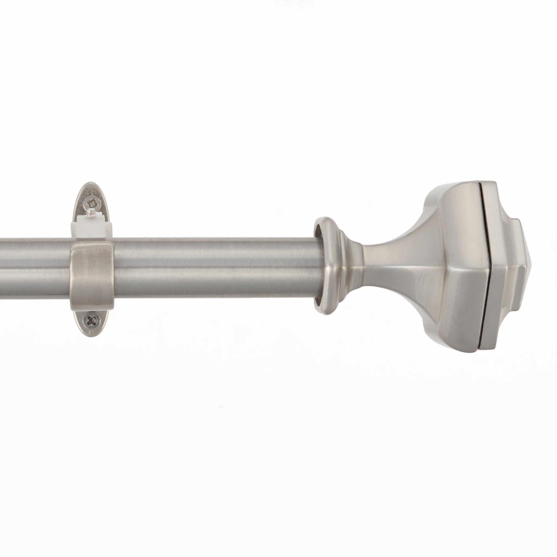 Tuscan Adjustable Curtain Rod in Brushed Nickel