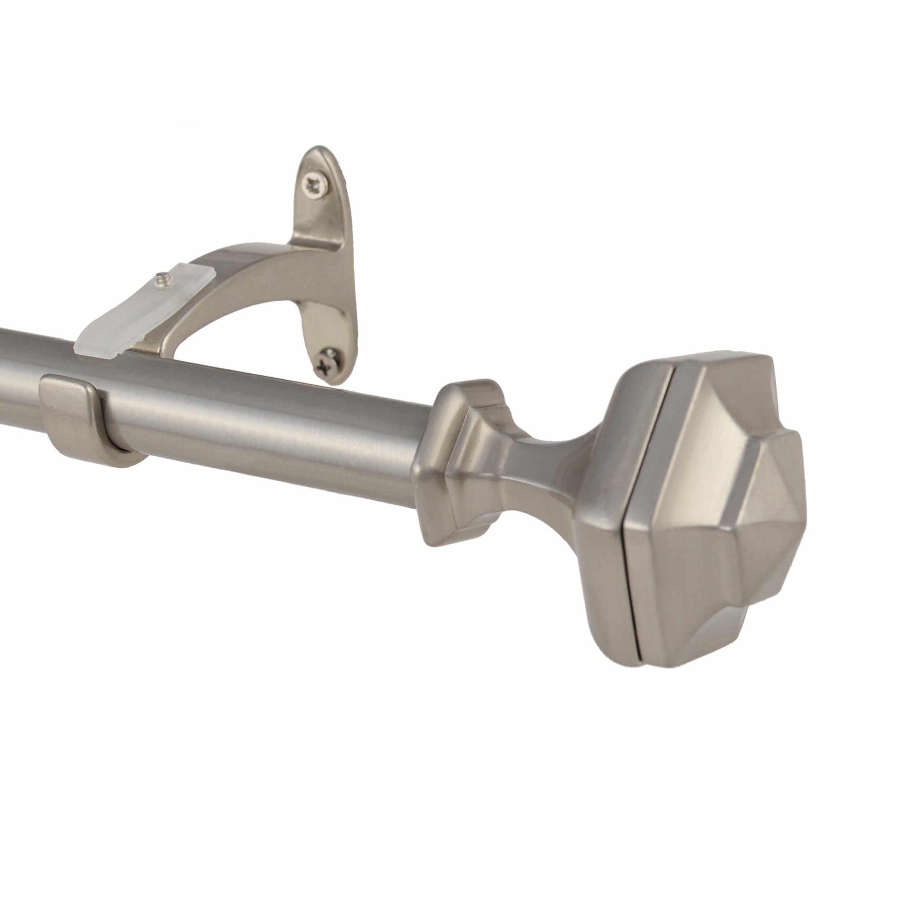 Tuscan Adjustable Curtain Rod in Brushed Nickel