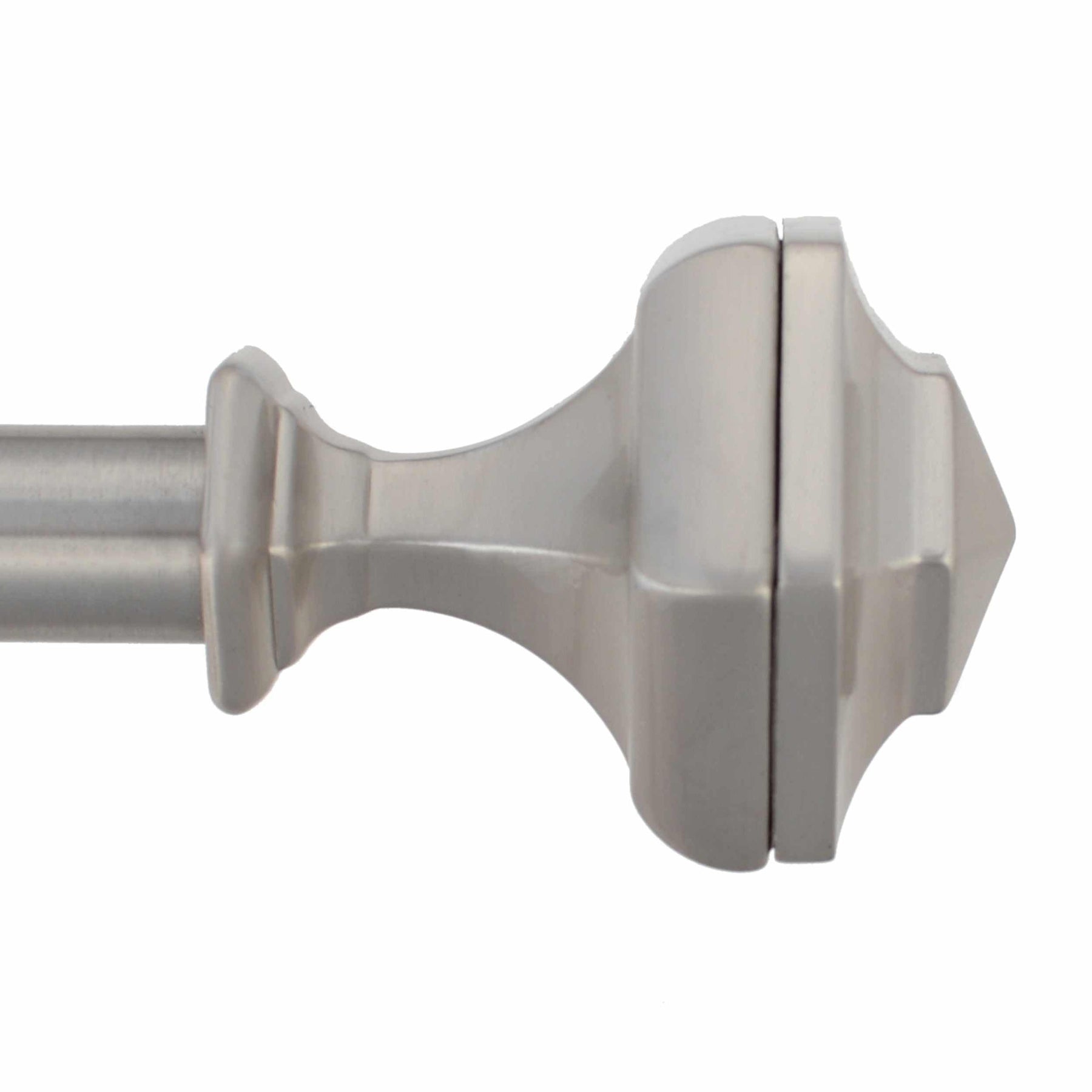 Tuscan Adjustable Curtain Rod in Brushed Nickel