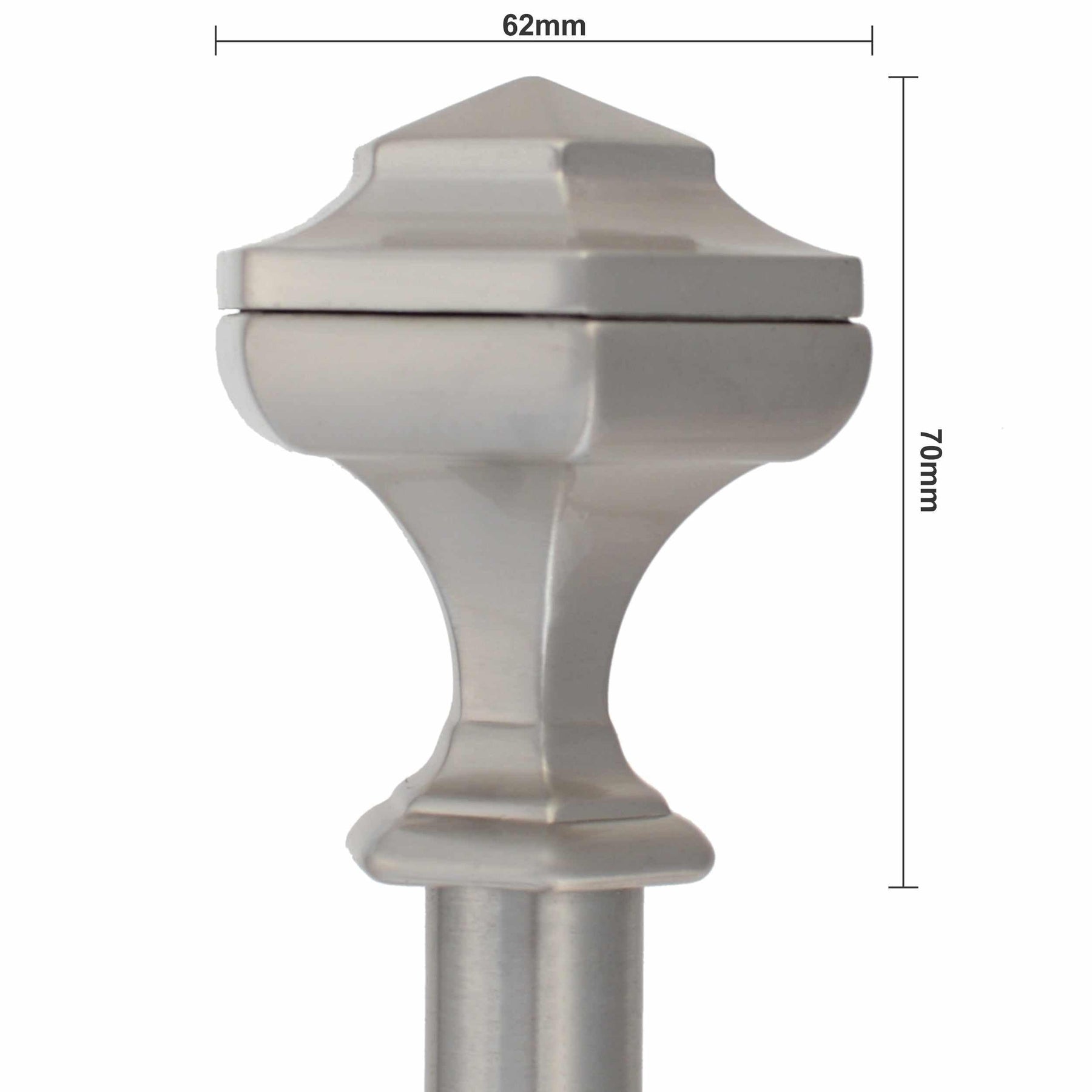 Tuscan Adjustable Curtain Rod in Brushed Nickel