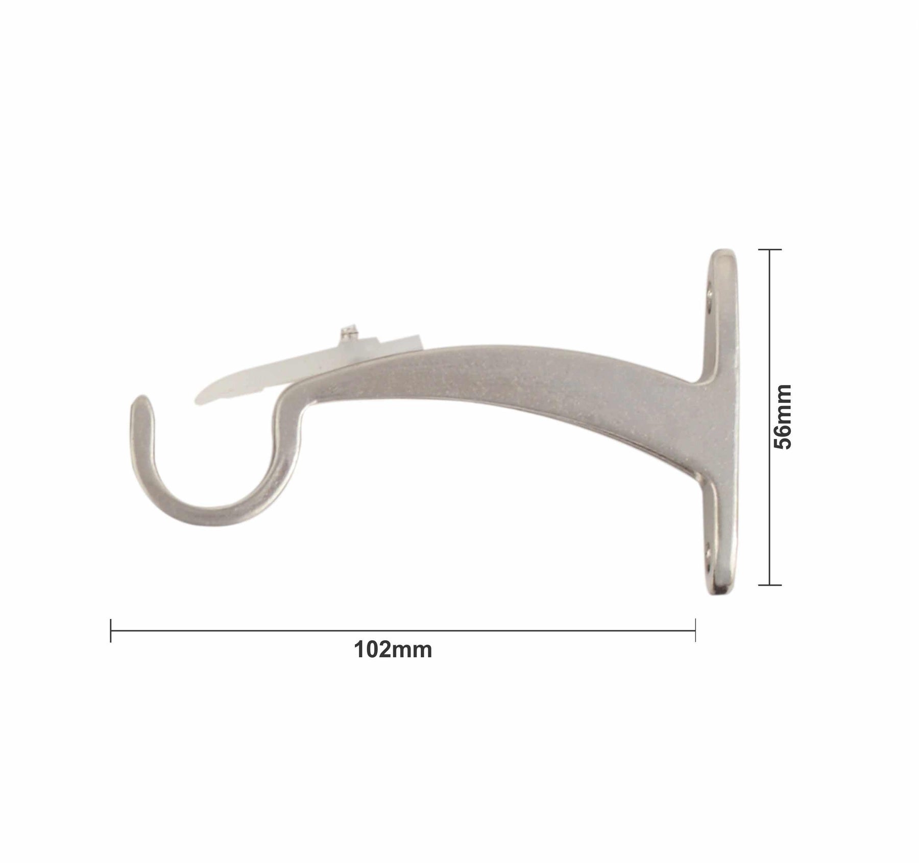 Tuscan Adjustable Curtain Rod in Brushed Nickel