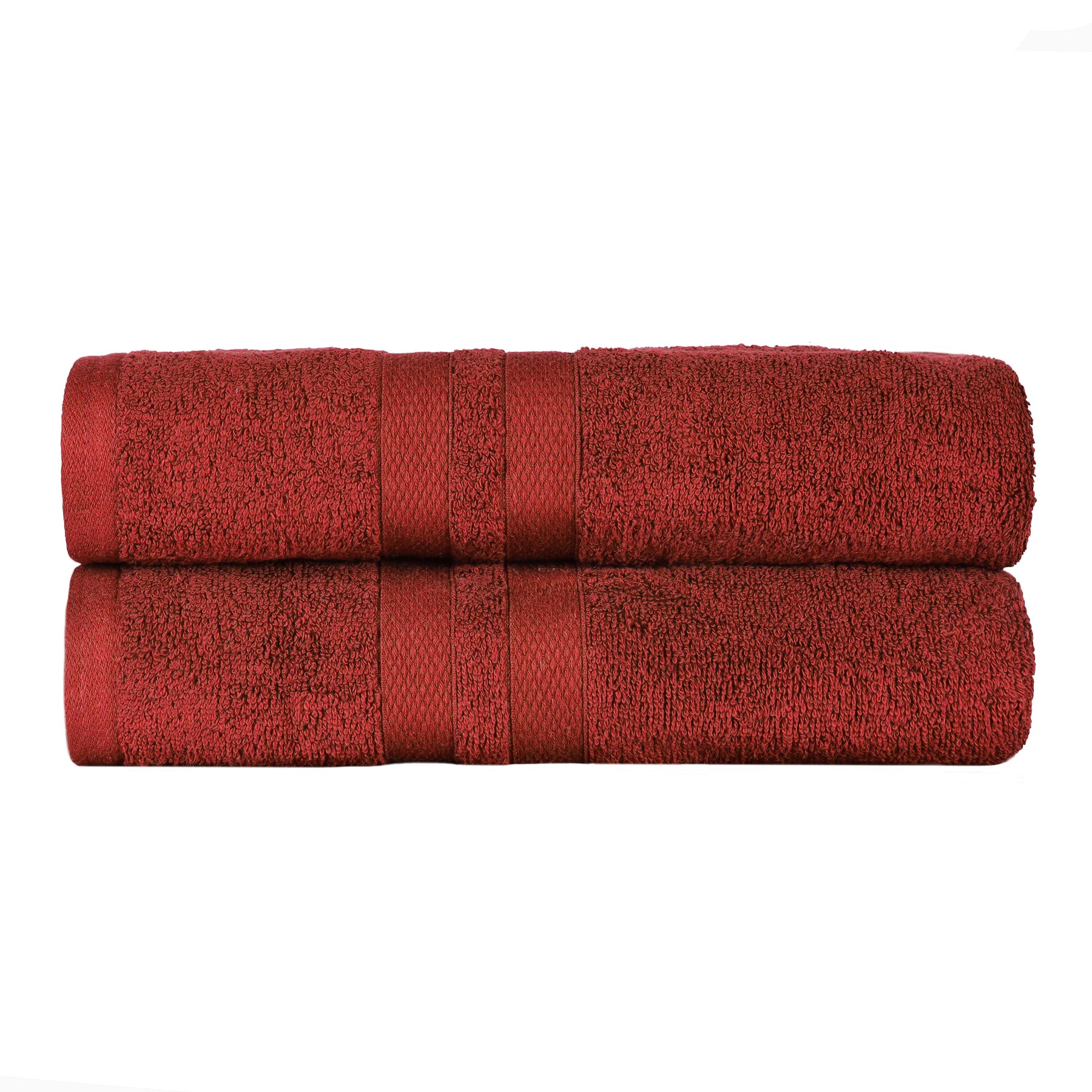 Ultra-Soft Cotton Solid Medium Weight Absorbent Bath Towel Set of 2