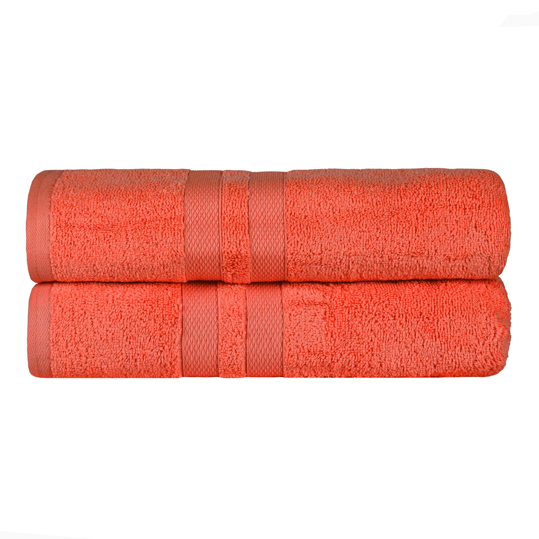 Ultra-Soft Cotton Solid Medium Weight Absorbent Bath Towel Set of 2