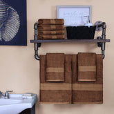 Ultra-Soft Rayon from Bamboo Cotton Blend Bath and Hand Towel Set
