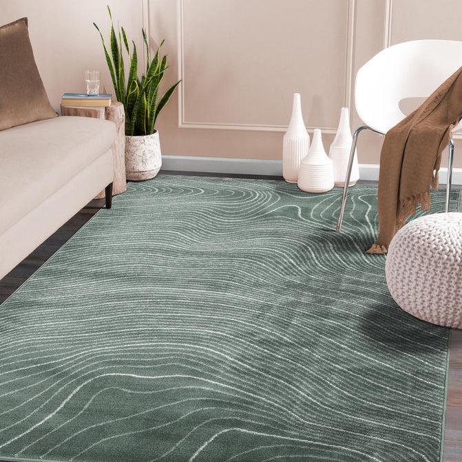 Veer Modern Abstract Wood Grain Indoor Area Rug Or Runner