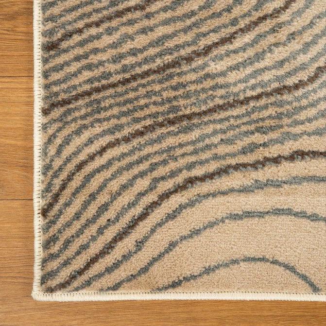 Veer Modern Abstract Wood Grain Indoor Area Rug Or Runner