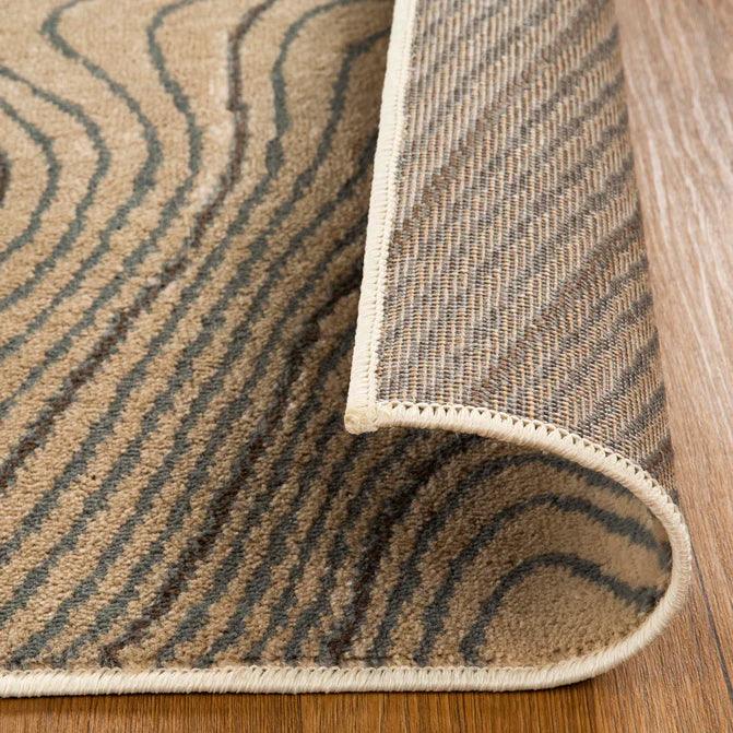 Veer Modern Abstract Wood Grain Indoor Area Rug Or Runner