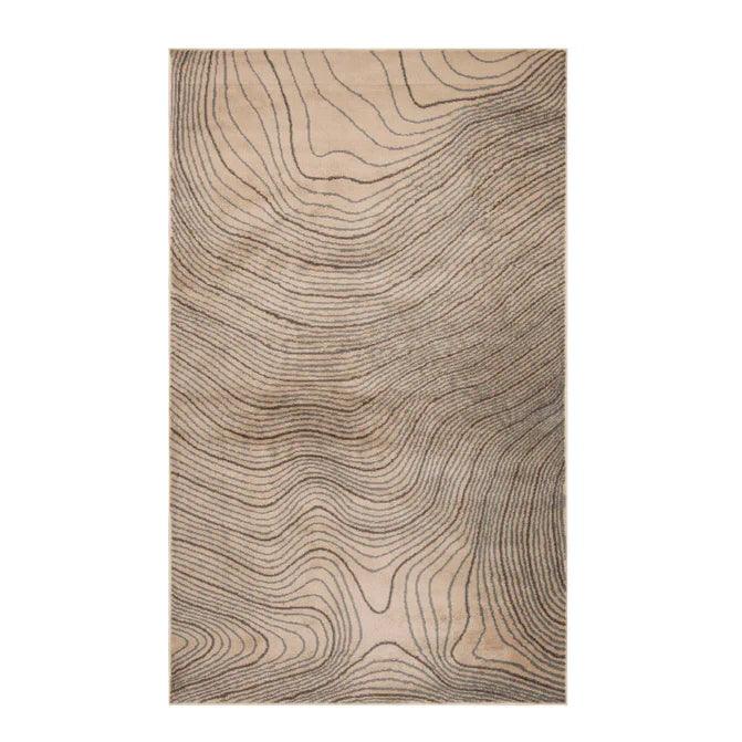 Veer Modern Abstract Wood Grain Indoor Area Rug Or Runner