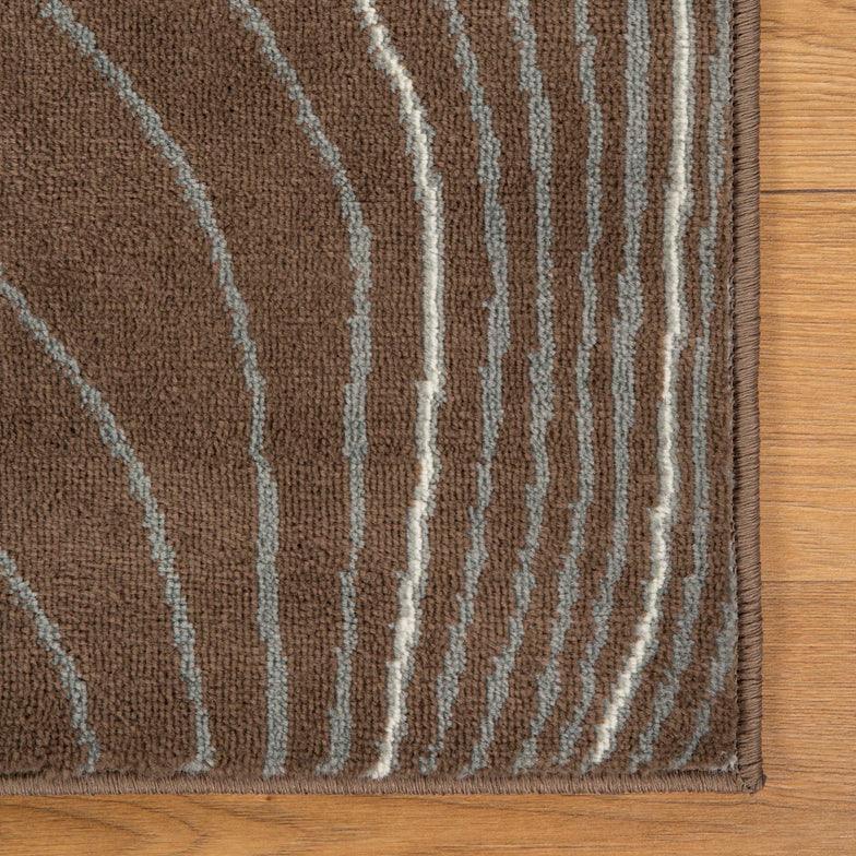 Veer Modern Abstract Wood Grain Indoor Area Rug Or Runner