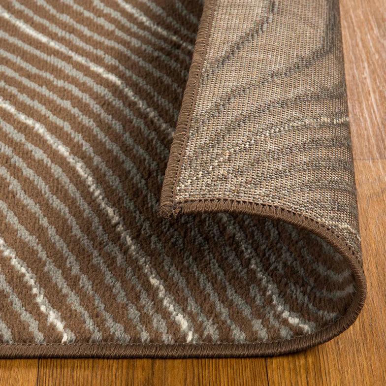 Veer Modern Abstract Wood Grain Indoor Area Rug Or Runner