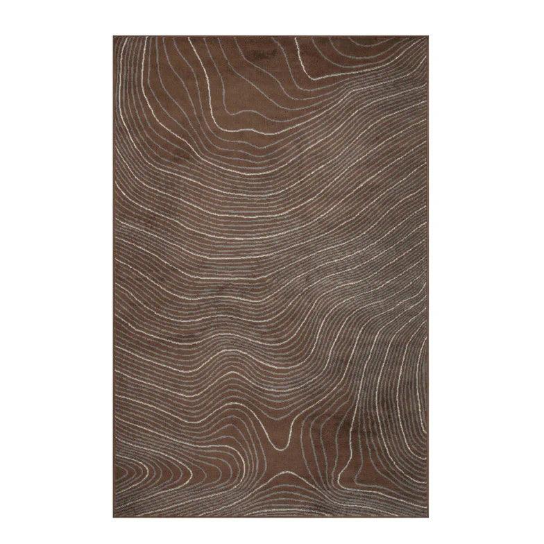Veer Modern Abstract Wood Grain Indoor Area Rug Or Runner