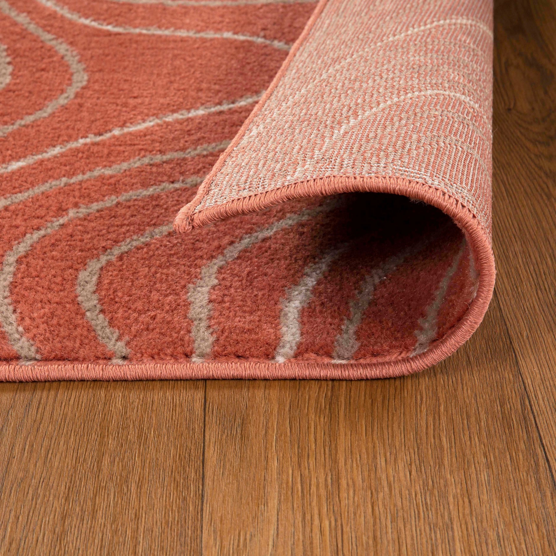 Veer Modern Abstract Wood Grain Indoor Area Rug Or Runner