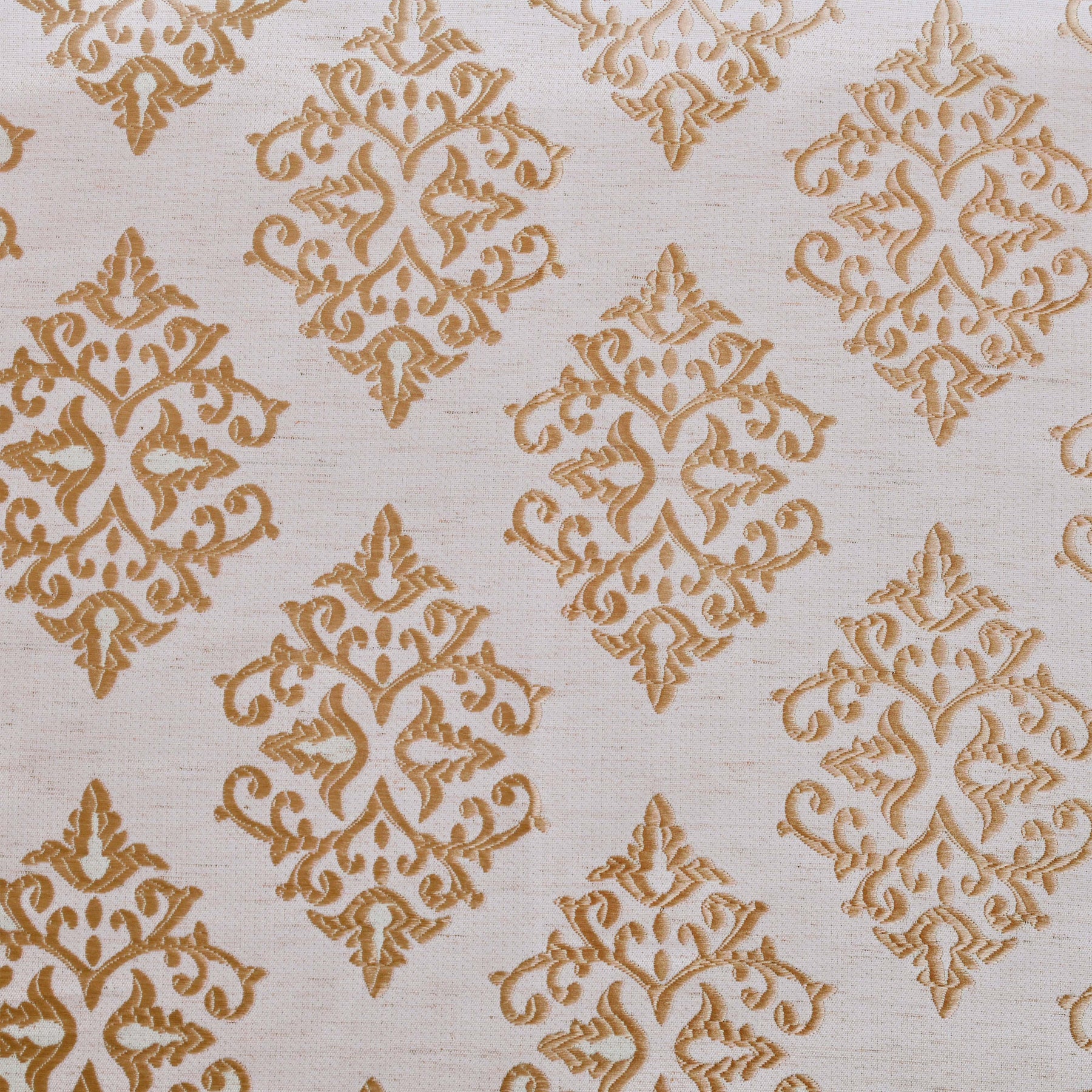 Venetian Damask Jacquard Grommet Traditional Curtain Panel Set