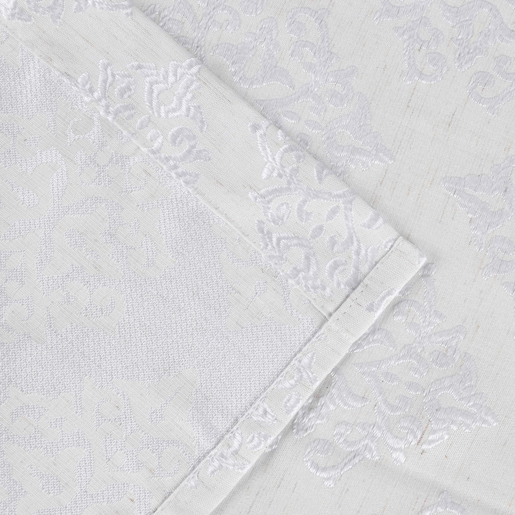 Venetian Damask Jacquard Grommet Traditional Curtain Panel Set