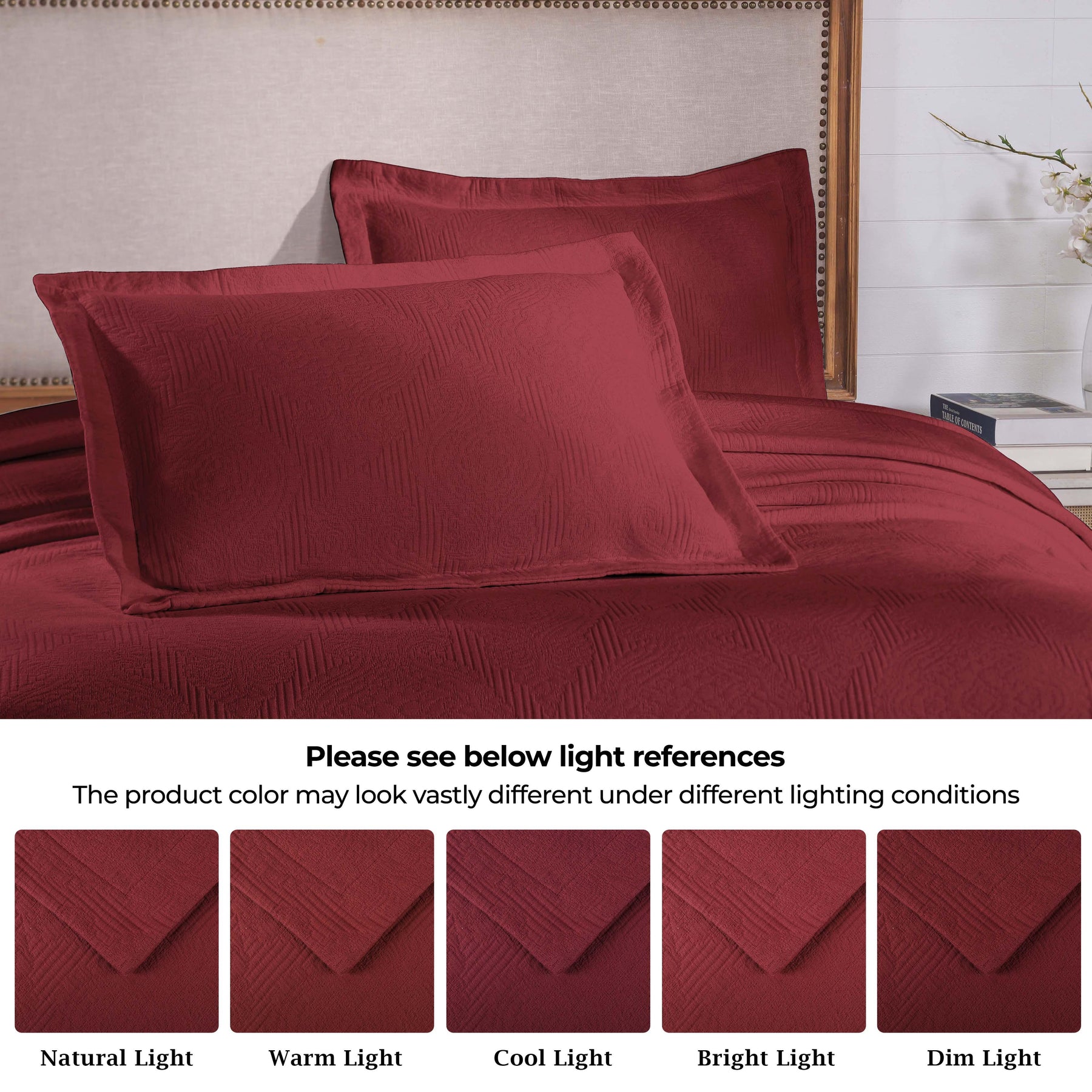 Victory Cotton Matelasse Scrolling Medallion Airy Bedspread Set