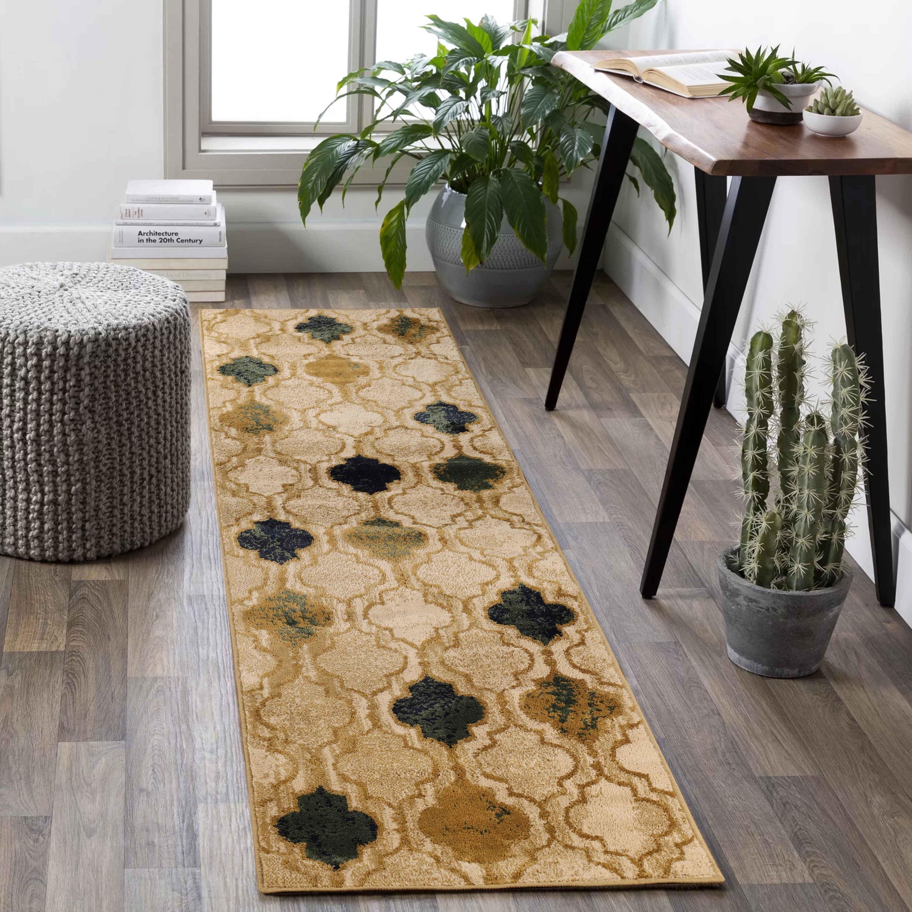 Viking Contemporary Geometric Trellis Indoor Area Rug or Runner