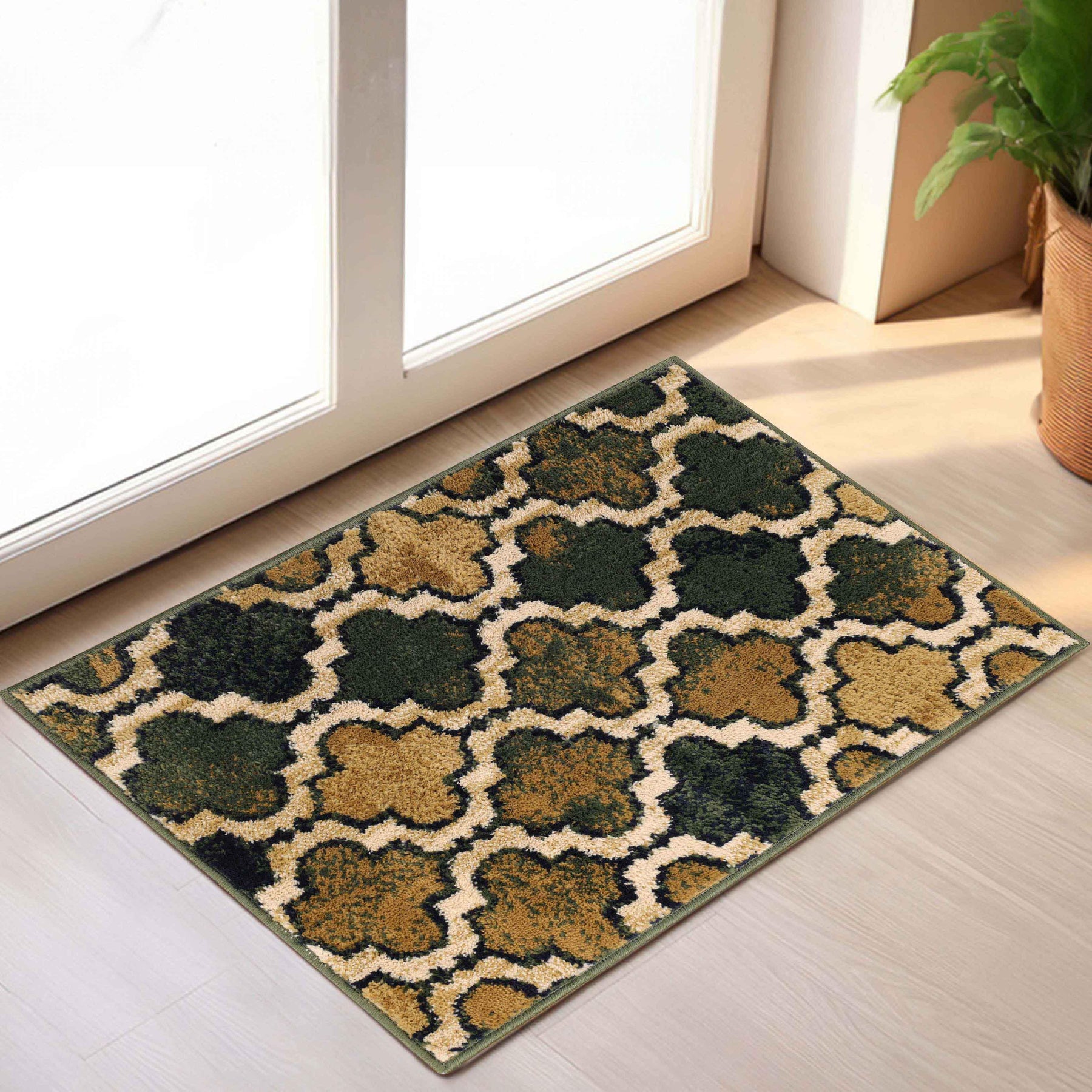 Viking Contemporary Geometric Trellis Indoor Area Rug or Runner