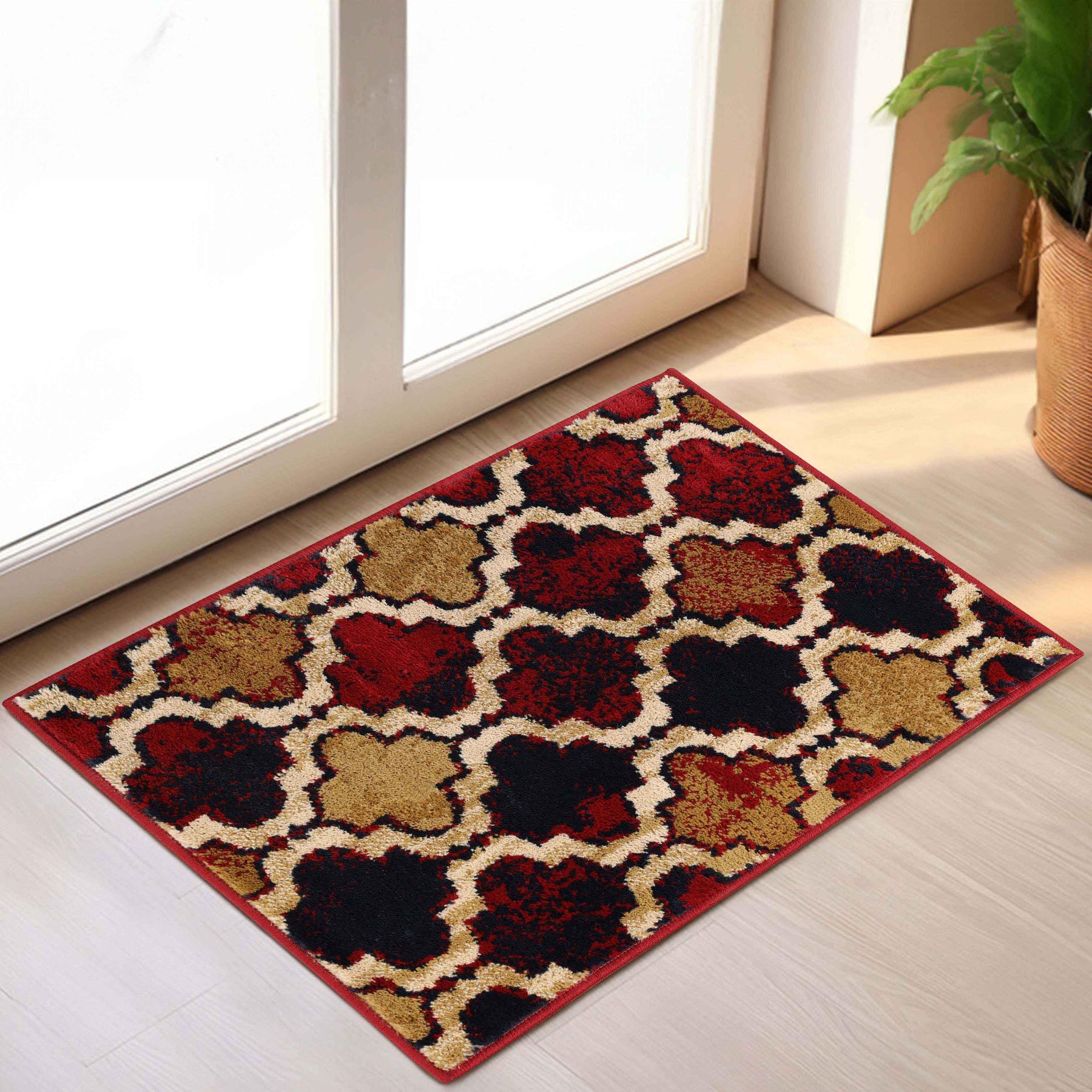 Viking Contemporary Geometric Trellis Indoor Area Rug or Runner