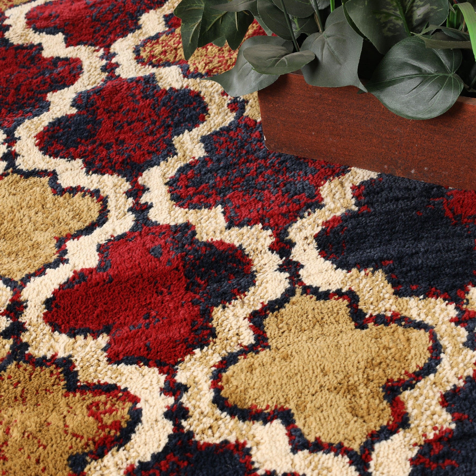 Viking Contemporary Geometric Trellis Indoor Area Rug or Runner