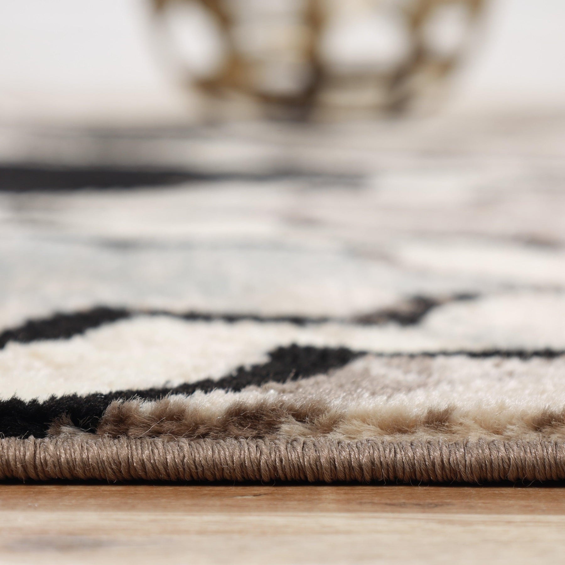 Viking Contemporary Geometric Trellis Indoor Area Rug or Runner