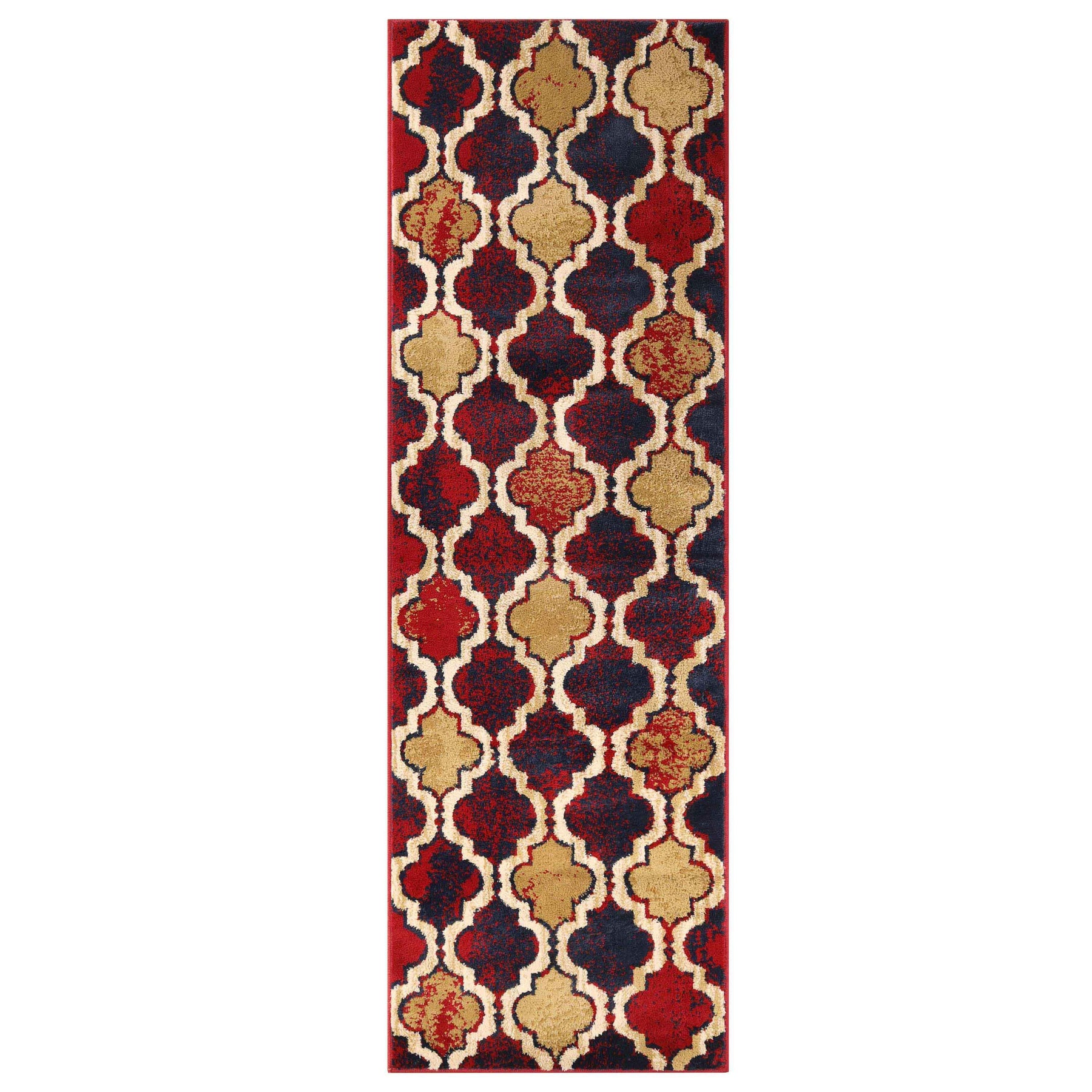 Viking Contemporary Geometric Trellis Indoor Area Rug or Runner