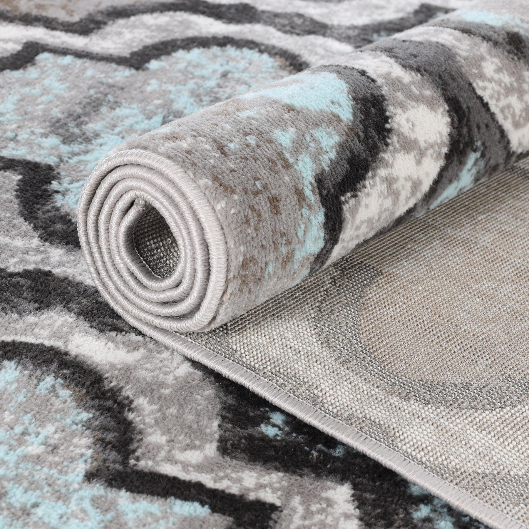 Viking Contemporary Geometric Trellis Indoor Area Rug or Runner