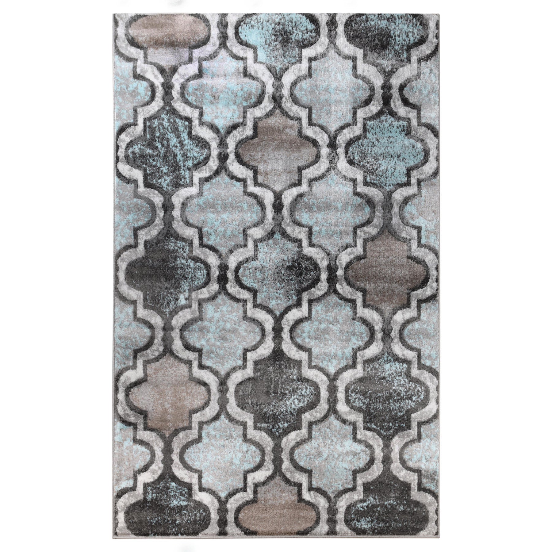 Viking Contemporary Geometric Trellis Indoor Area Rug or Runner