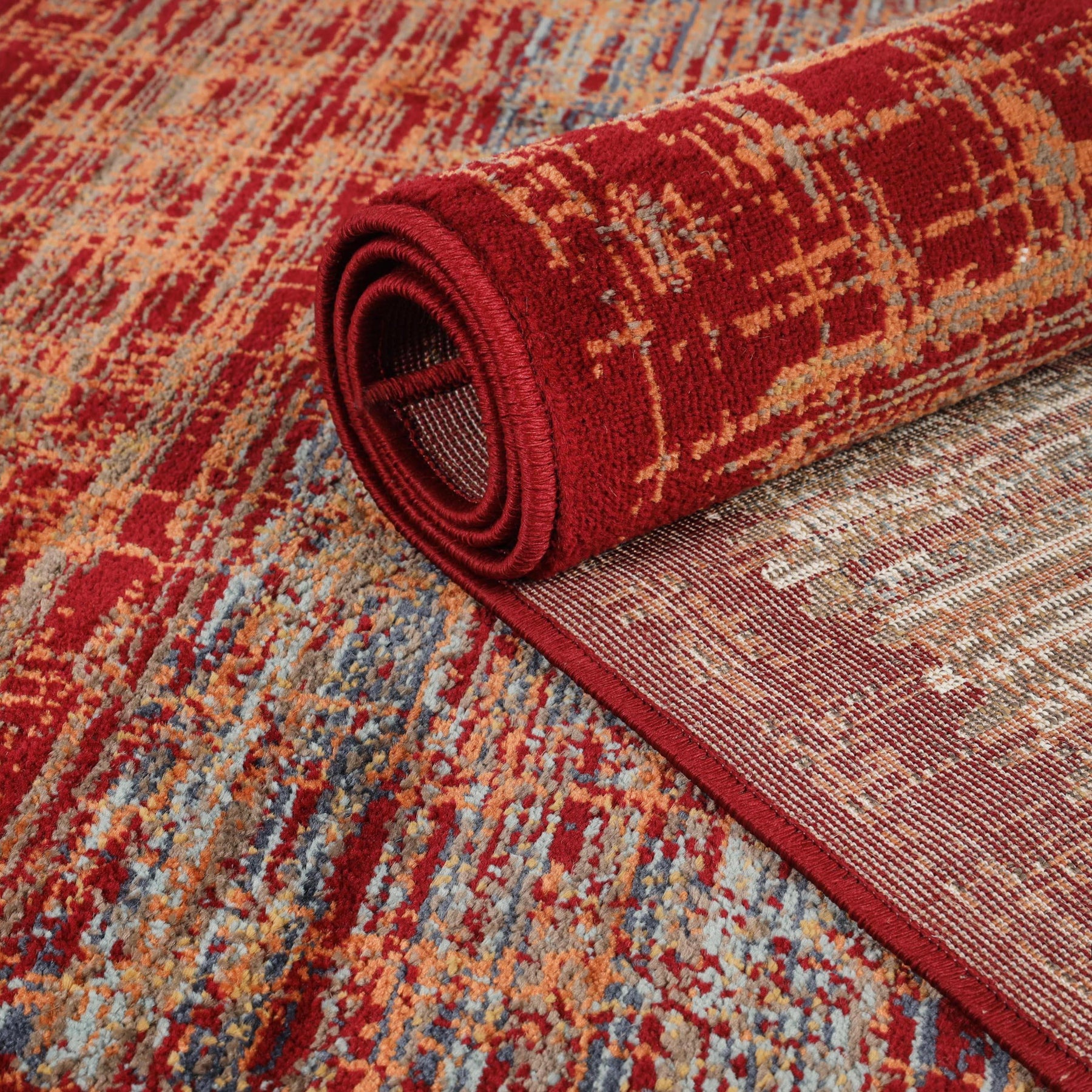 Vista Vintage Artistic Striped Lines Indoor Area Rug or Runner Rug