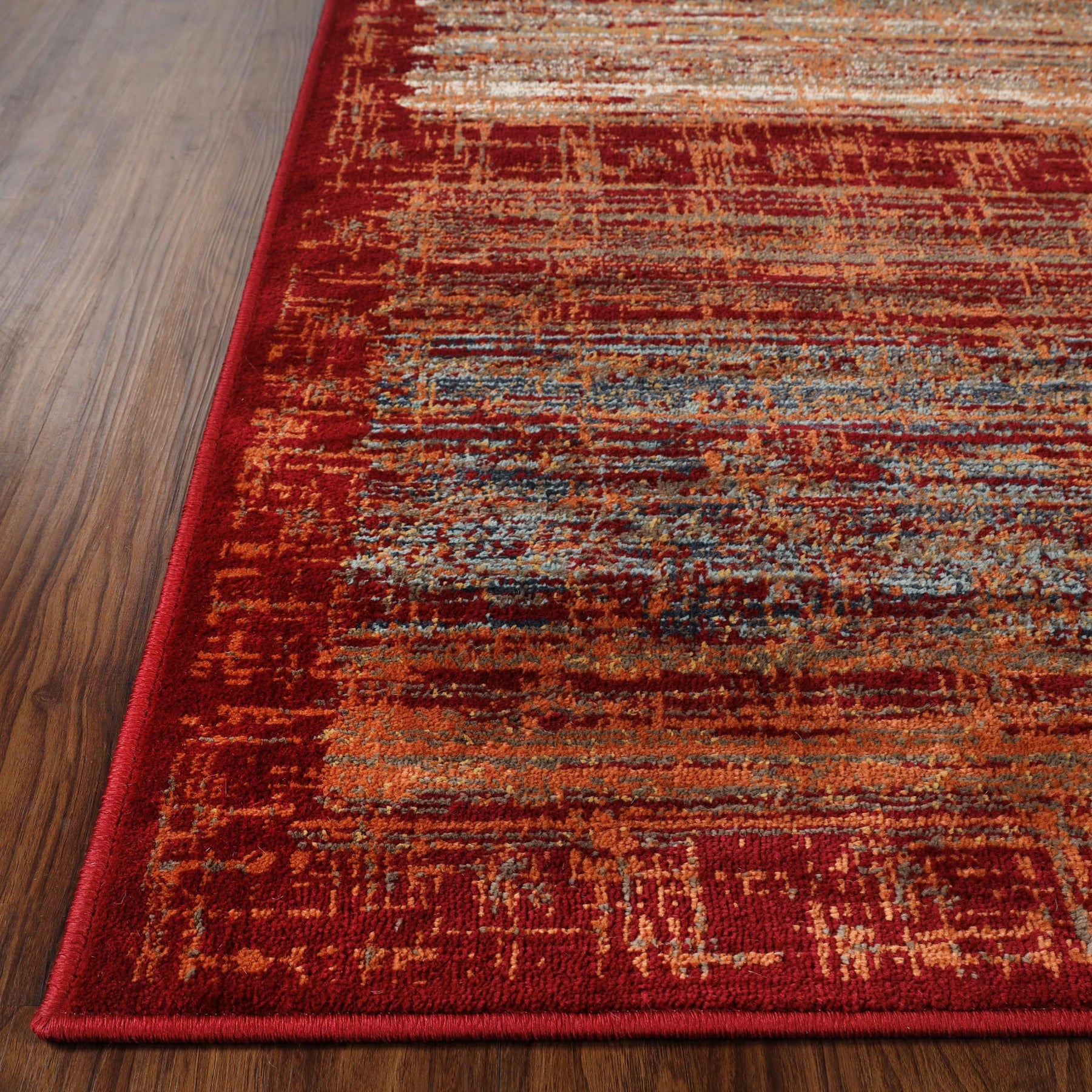 Vista Vintage Artistic Striped Lines Indoor Area Rug or Runner Rug