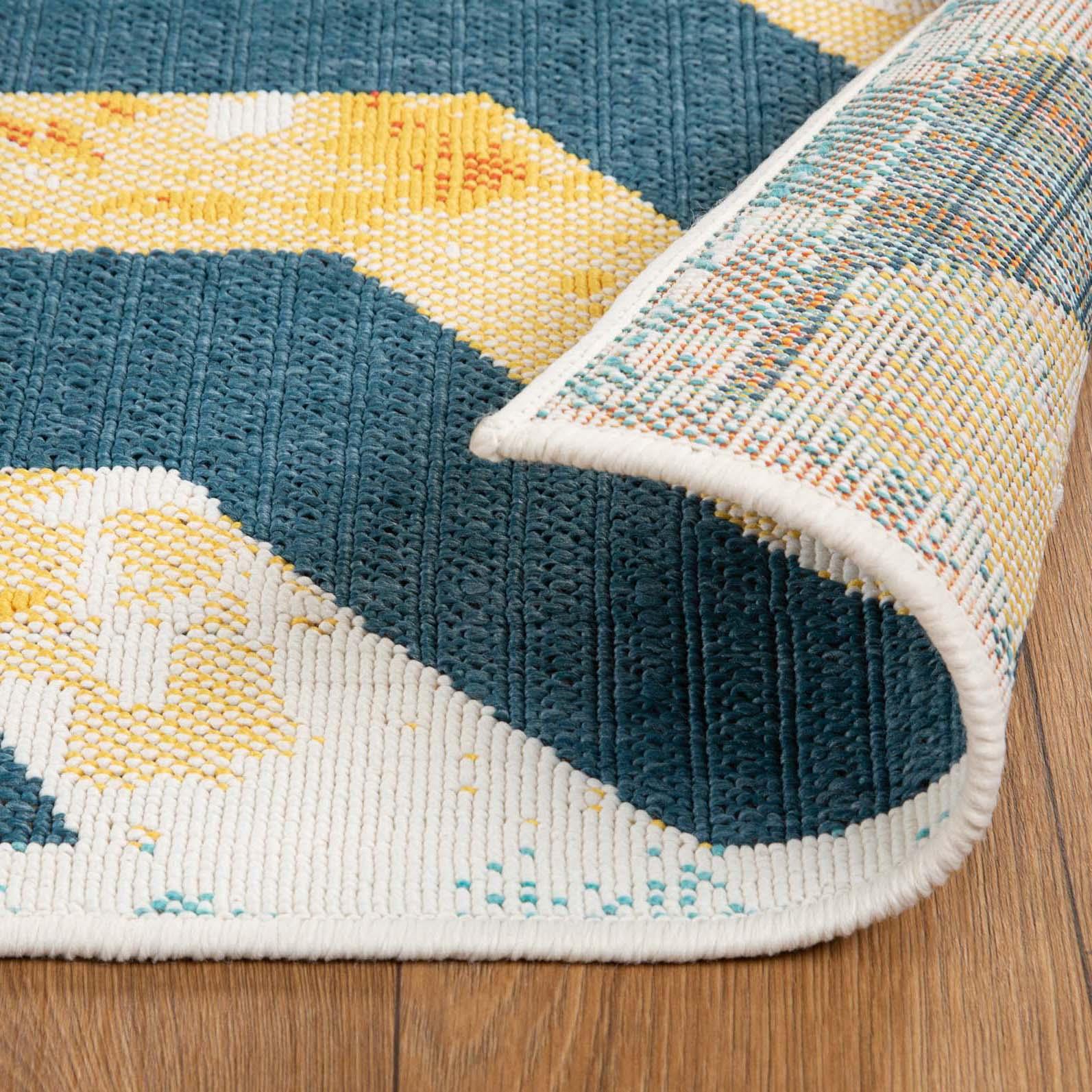Waimea Geometric Coastal Rugs Indoor Outdoor Area Rug