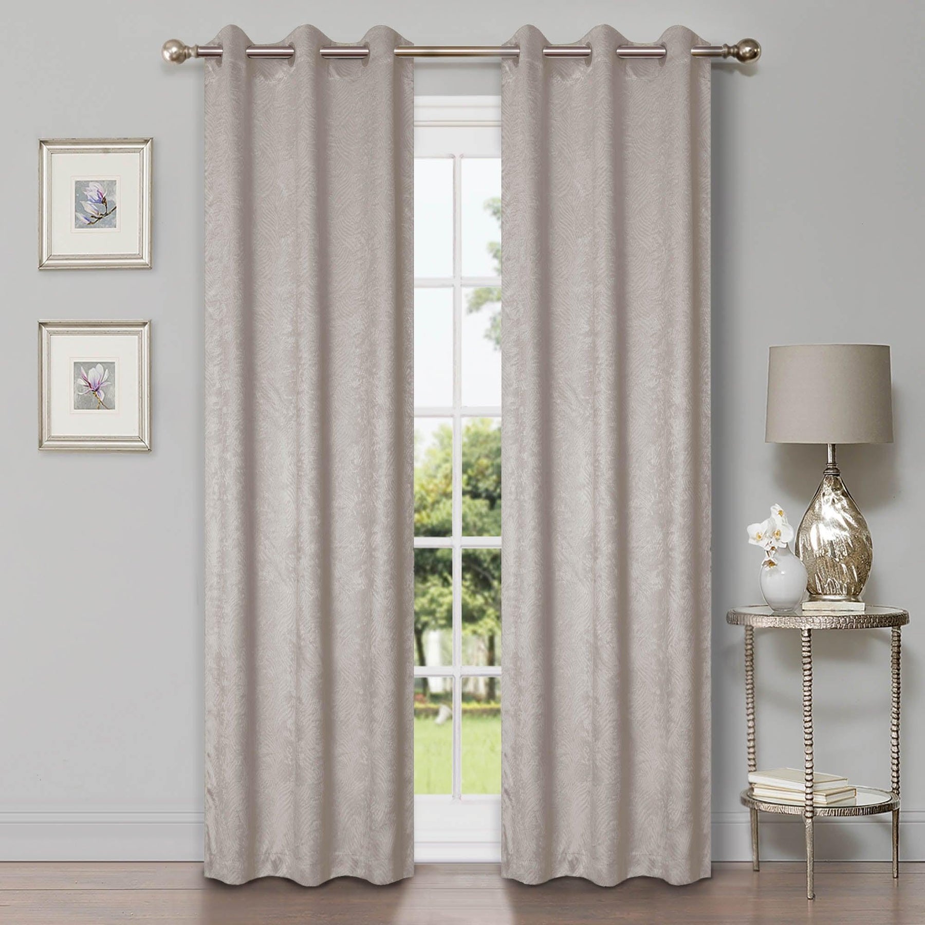 Waverly Geometric Washable Room Darkening Blackout Curtains, Set of 2