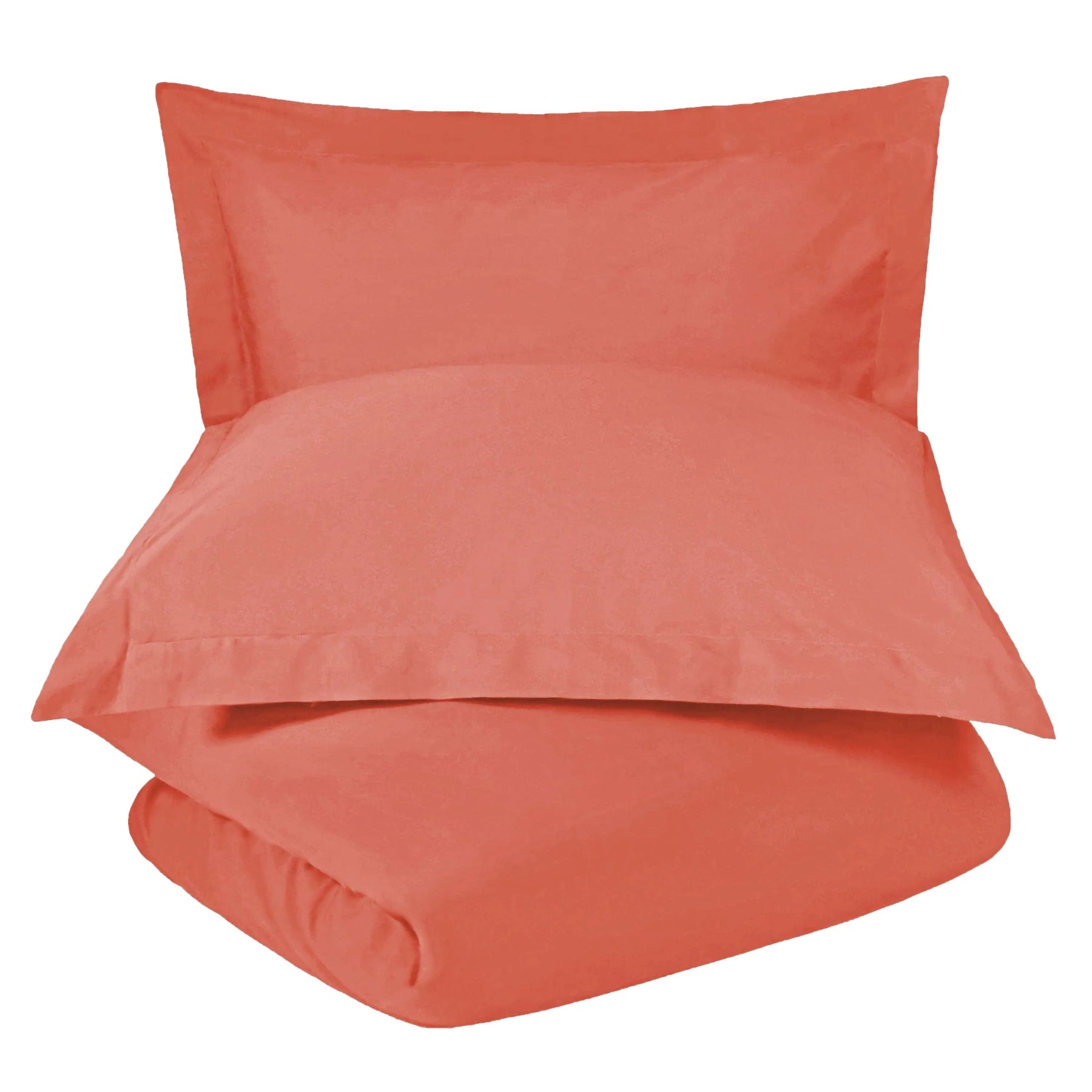 Wrinkle Resistant Cotton Blend Solid Duvet Cover Set
