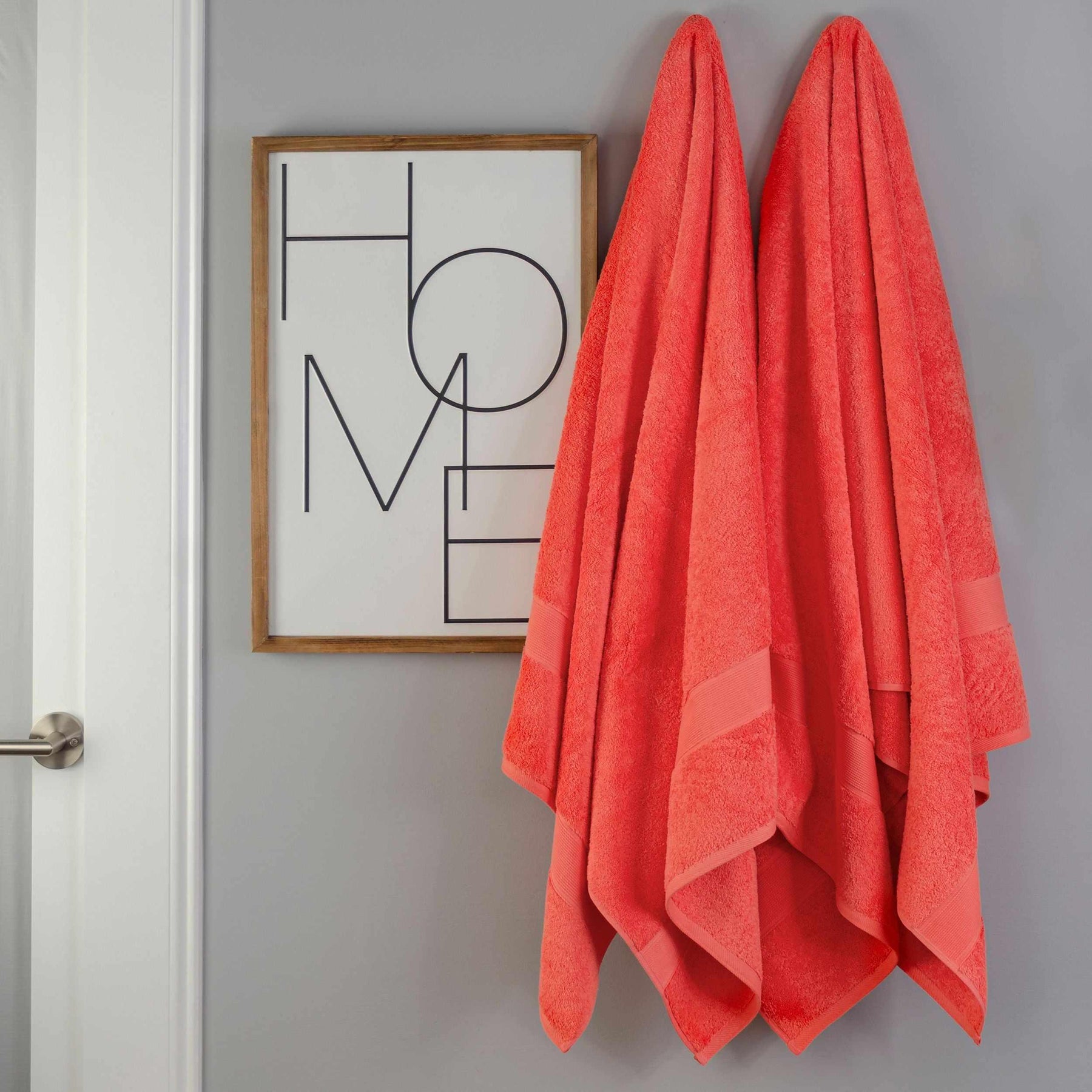 Organic Solid 650 GSM 2 Pieces Bath Sheet Set