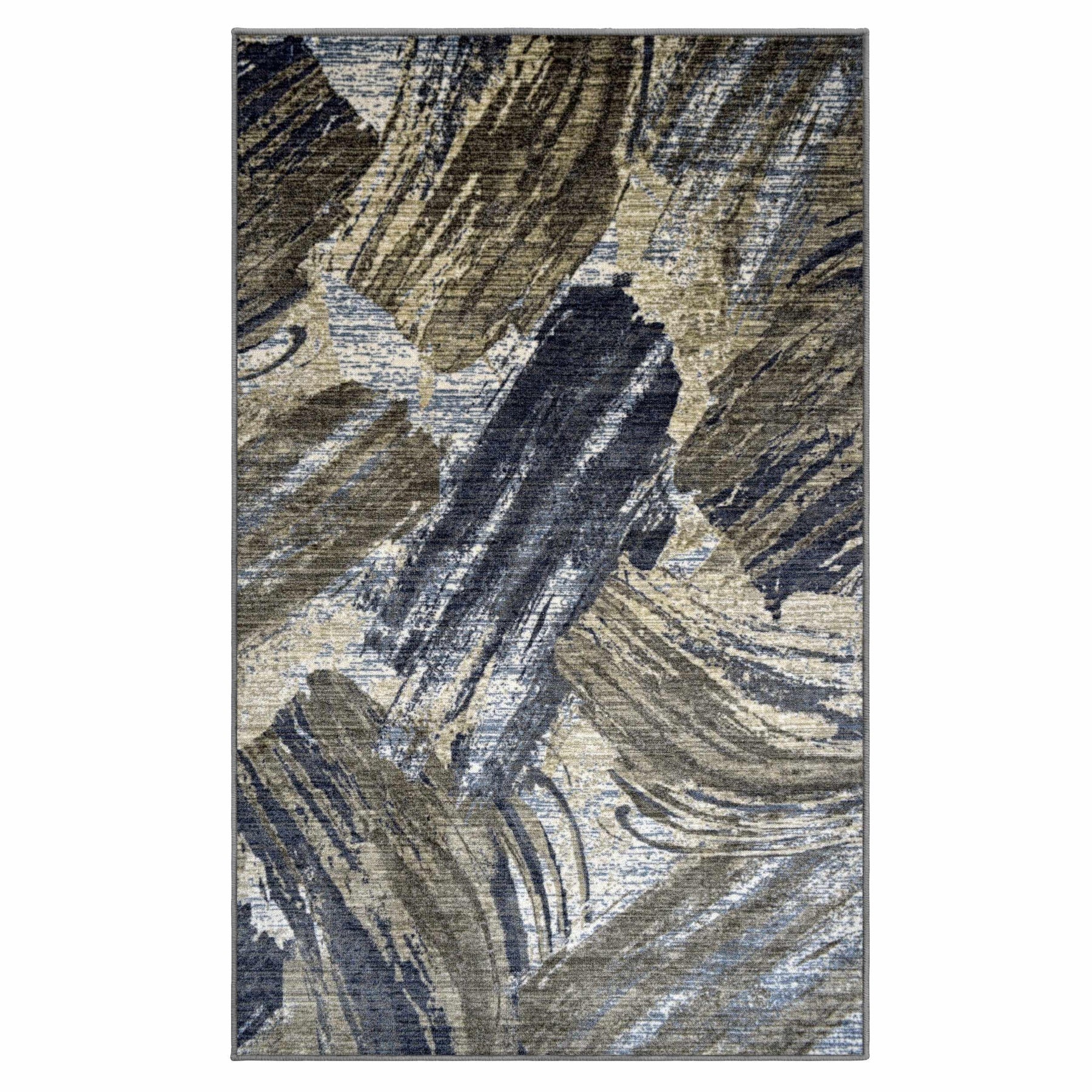 Xander Abstract Non-Slip Indoor Large Area Rugs or Runner Rug