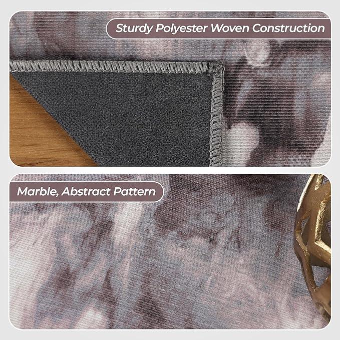 Yuma Abstract Marble Indoor Area Rugs or Runner Rug