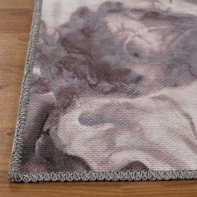 Yuma Abstract Marble Indoor Area Rugs or Runner Rug