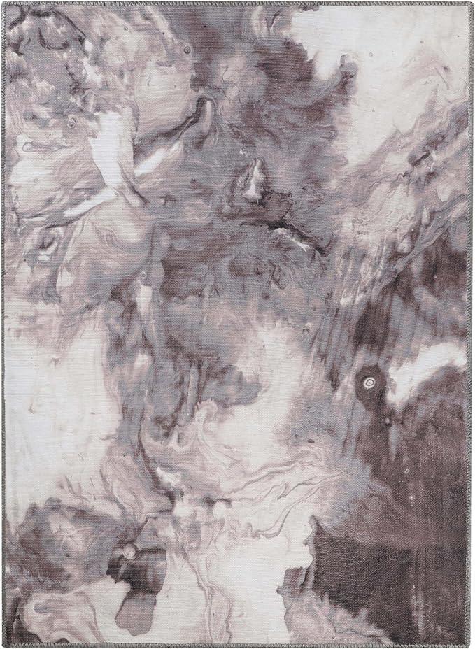 Yuma Abstract Marble Indoor Area Rugs or Runner Rug