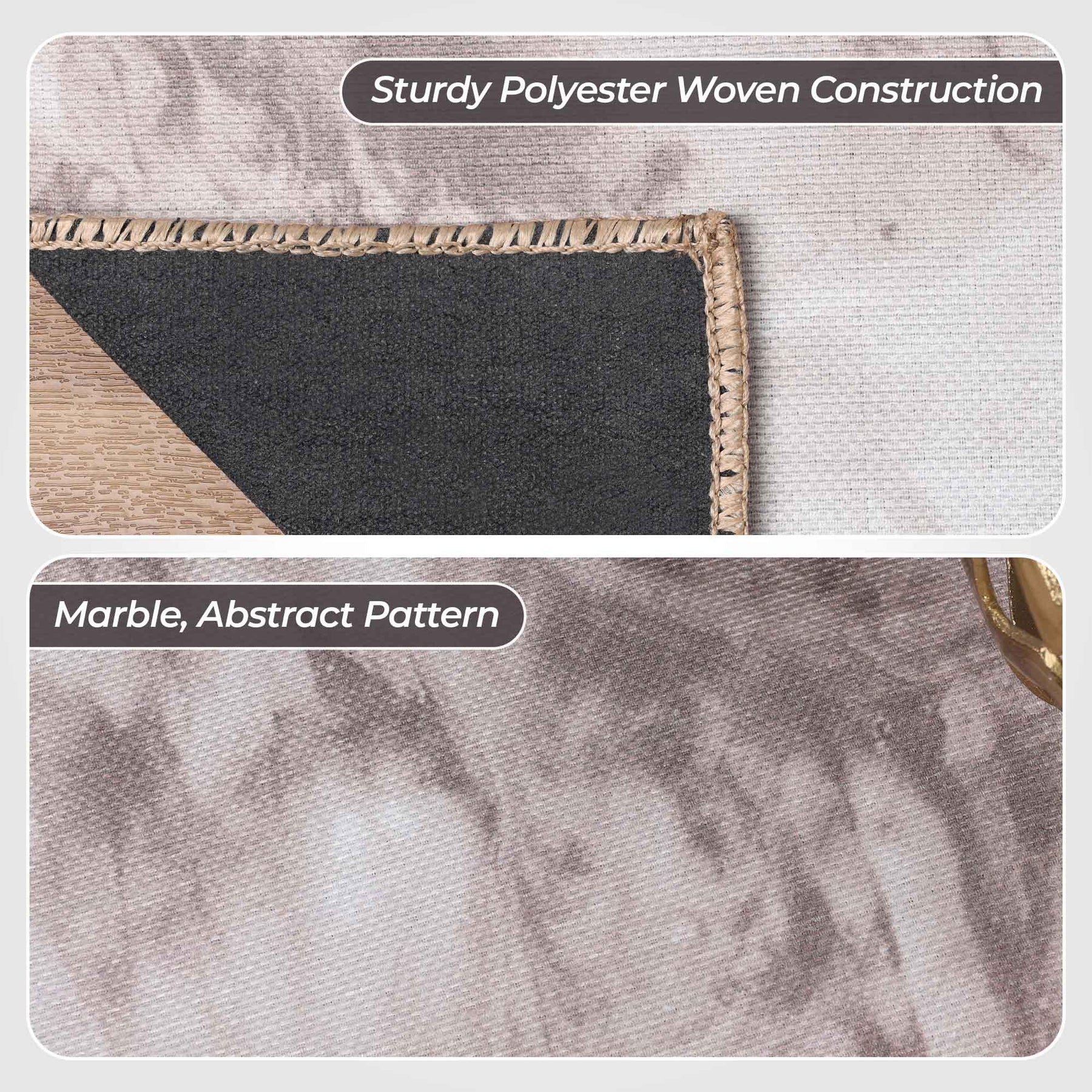 Yuma Abstract Marble Indoor Area Rugs or Runner Rug