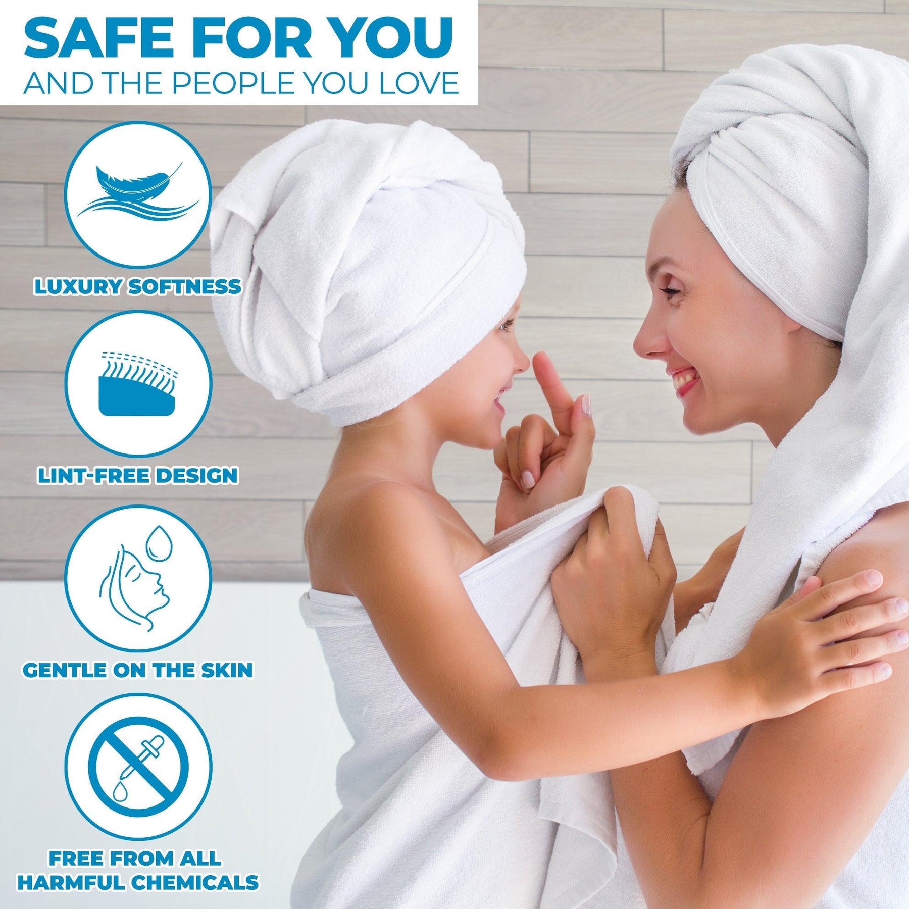 Zero Twist Cotton Ultra-Soft Absorbent Assorted 12 Piece Towel Set