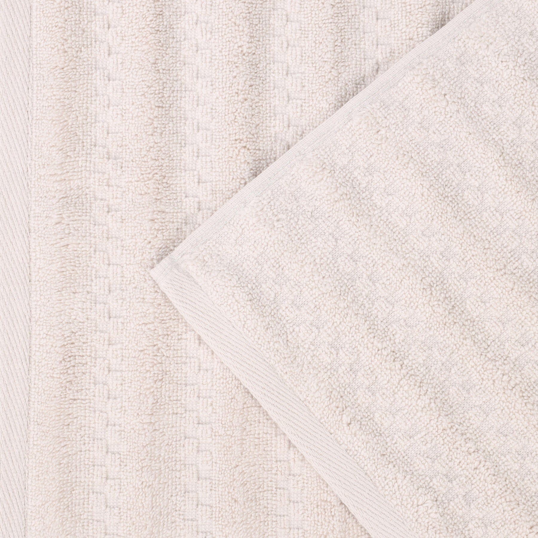 Zuma Zero Twist Cotton Waffle Textured Stripes Bath Sheets, Set of 2