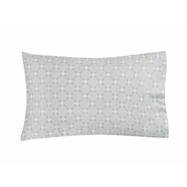 Ultra Soft Microfiber Pillowcase Set - Grey Medallion - beddingbag.com