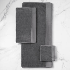 Egyptian Cotton Hand/Wash Towel Set of 4 - Dark Grey - beddingbag.com