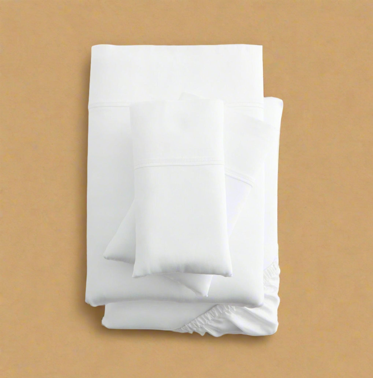 WOVEN TENCEL SHEETS - WHITE - beddingbag.com